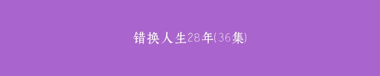 错换人生28年（36集）