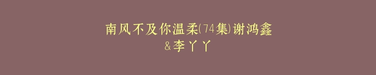 南风不及你温柔（74集）谢鸿鑫＆李丫丫