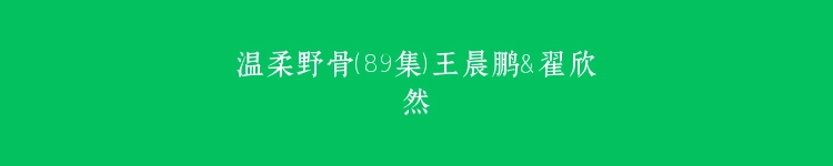 温柔野骨（89集）王晨鹏＆翟欣然