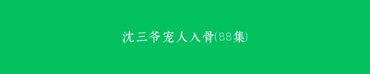 沈三爷宠人入骨（88集）