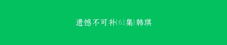 遗憾不可补（61集）韩琪