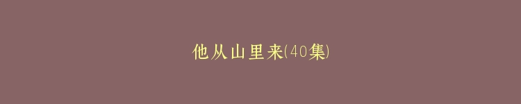 他从山里来（40集）