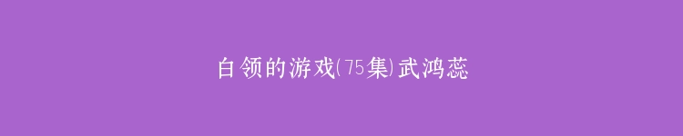 白领的游戏（75集）武鸿蕊