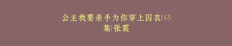 公主我要亲手为你穿上囚衣（65集）张震