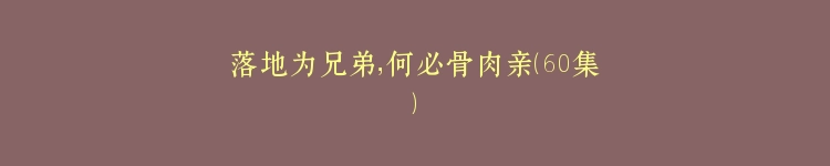 落地为兄弟，何必骨肉亲（60集）
