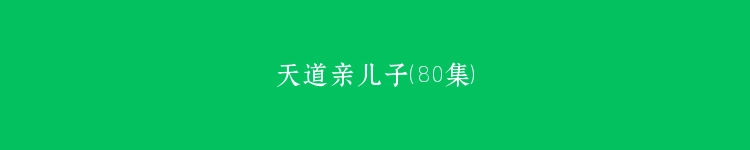 天道亲儿子（80集）
