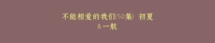 不能相爱的我们（50集） 初夏＆一航