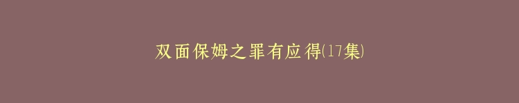 双面保姆之罪有应得（17集）