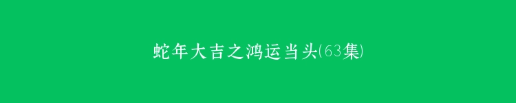 蛇年大吉之鸿运当头（63集）