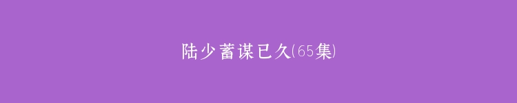 陆少蓄谋已久（65集）