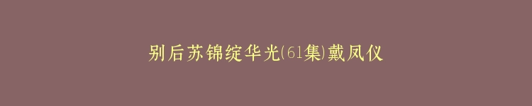 别后苏锦绽华光（61集）戴凤仪