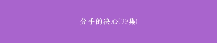 分手的决心（39集）