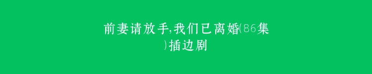 前妻请放手，我们已离婚（86集）插边剧