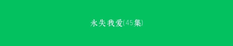 永失我爱（45集）