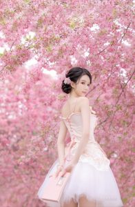 法式少女樱花写真摄影@Lila-阿敏工作室@阿敏写真馆 客片-IT日志资源网